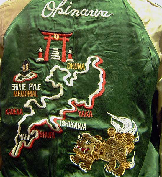 新品未使用】ヒューストンHOUSTONスカジャン 日本地図 富士山 龍虎鷹XL